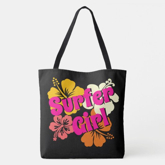 Surfer Girl Tote Bag (Achterkant)