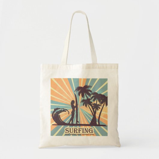 Surfer Girl Tote Bag (Voorkant)