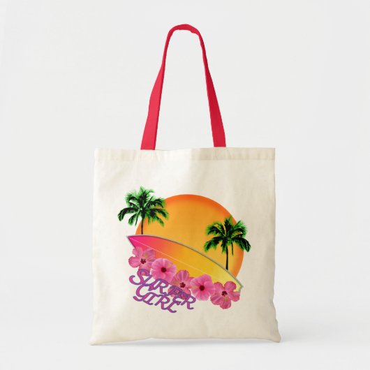 Surfer Girl Tote Bag (Voorkant)