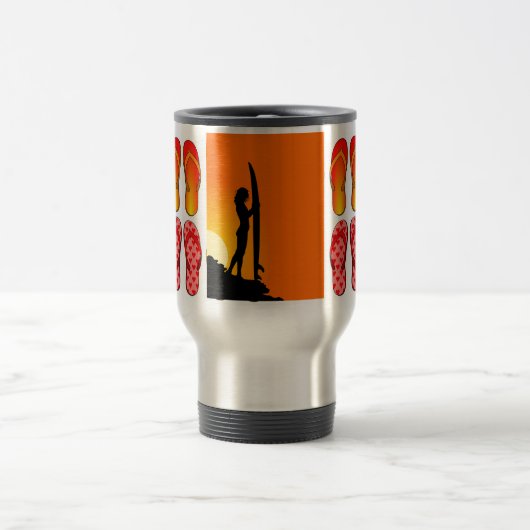 Surfer Girl Travel Mug Reisbeker (Center)
