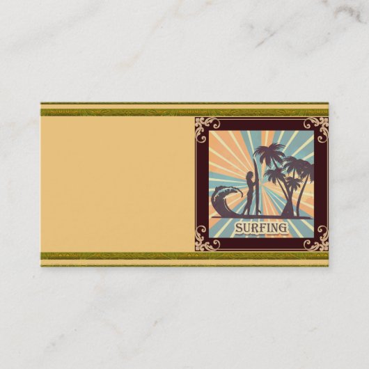 Surfer Girl Visitekaartje (Voorkant)