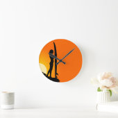 Surfer Girl wandklok (Huis)