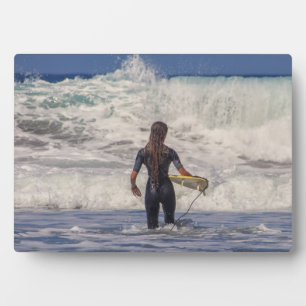 Surfer Girl Waves Fotoplaat