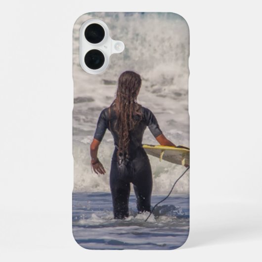 Surfer Girl Waves iPhone Hoesje (Achterkant)
