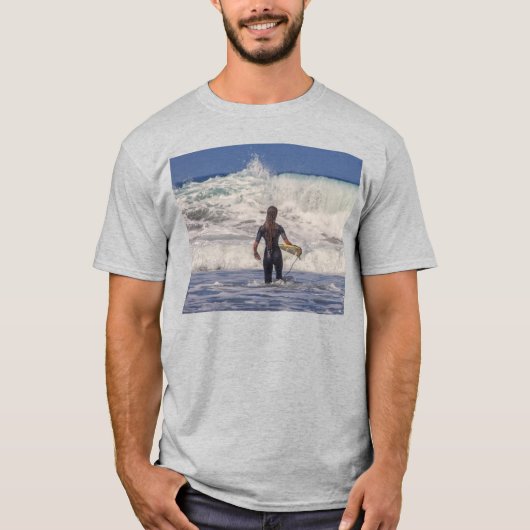 Surfer Girl Waves T-shirt (Voorkant)