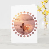 Surfer Girl Wenskaart Kaart (Gele Bloem)