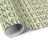 Surfer Girl Wrapping Paper Cadeaupapier (Rol Hoek)