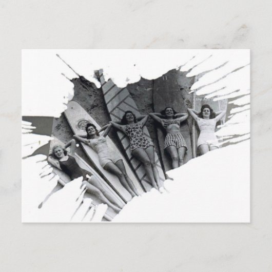 Surfer Girls | BRIEFKAART (Voorkant)