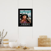 Surfer Girls Poster (Keuken)