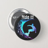 Surfer Graffiti-stijl Ronde Button 5,7 Cm (Voorkant /achterkant)