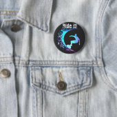 Surfer Graffiti-stijl Ronde Button 5,7 Cm (In situ)