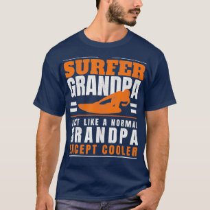 Surfer Grandpa Surf Grandfather Surfvaders T-shirt
