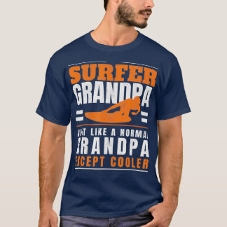Surfer Grandpa Surf Grandfather Surfvaders T-shirt