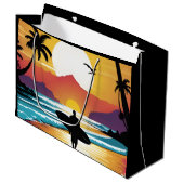 Surfer Groot Cadeauzakje (Voorkant Gekanteld)