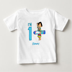Surfer guy 1 geboorte Baby T-Shirt