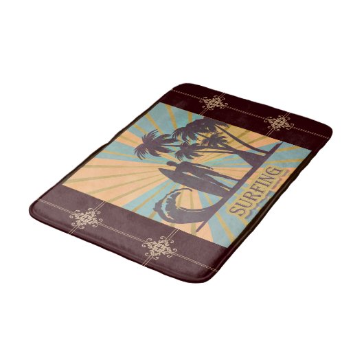 Surfer guy Bath Mat (Gekanteld)