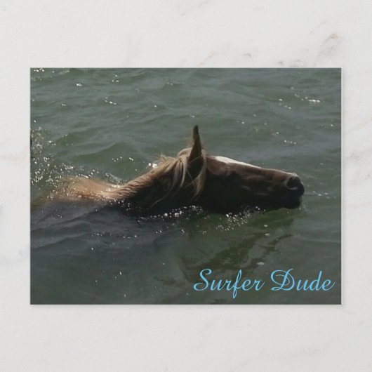 Surfer guy Briefkaart (Voorkant)