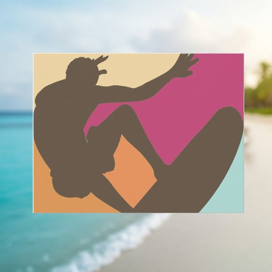 Surfer guy Briefkaart