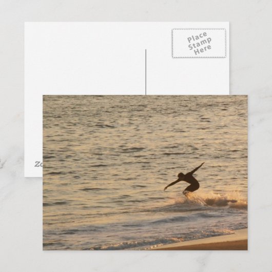 Surfer guy briefkaart (Voorkant / Achterkant)