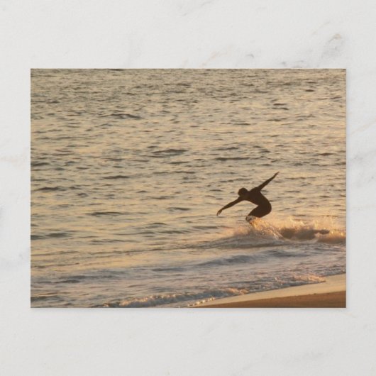 Surfer guy briefkaart (Voorkant)