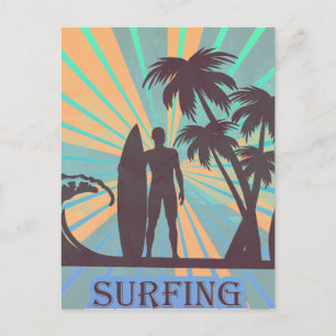 Surfer guy Briefkaart