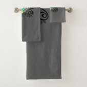 Surfer guy Cartoon Bad Handdoek (Insitu)
