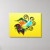 Surfer guy Cartoon Canvas Afdruk (Voorkant)