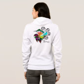 Surfer guy Cartoon Hoodie (Achterkant volledig)