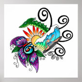 Surfer guy Cartoon Poster (Voorkant)