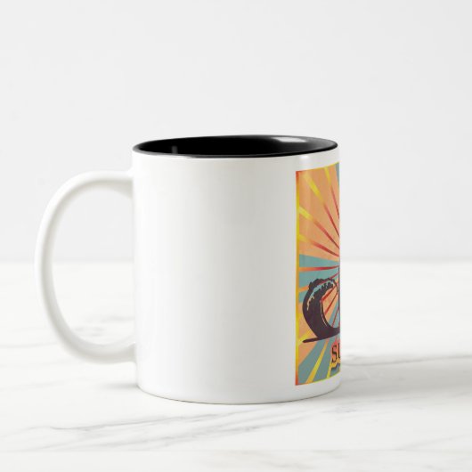 Surfer Guy Coffee Mok (Links)