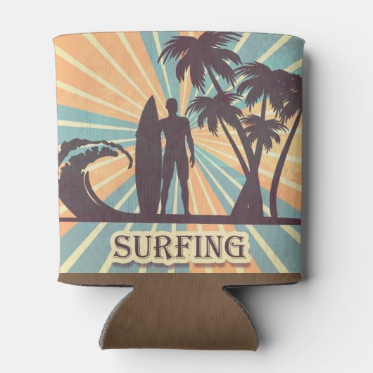 Surfer guy Koelbox Blikjeskoeler (Achterkant)