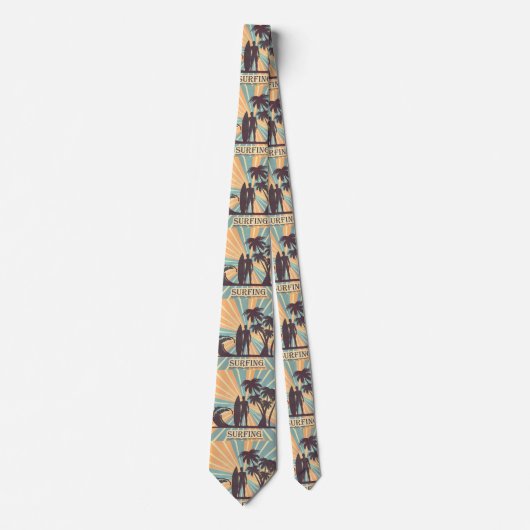 Surfer guy Necktie Stropdas (Voorkant)