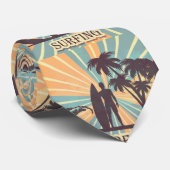 Surfer guy Necktie Stropdas (Opgerold)