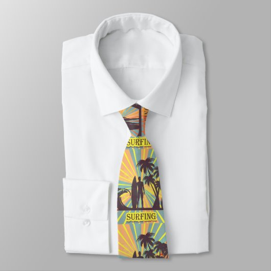 Surfer guy Necktie Stropdas (Gebonden)