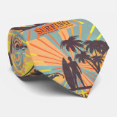 Surfer guy Necktie Stropdas (Opgerold)