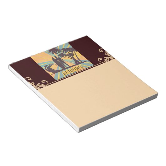 Surfer Guy-notebook Notitieblok (Schuin)