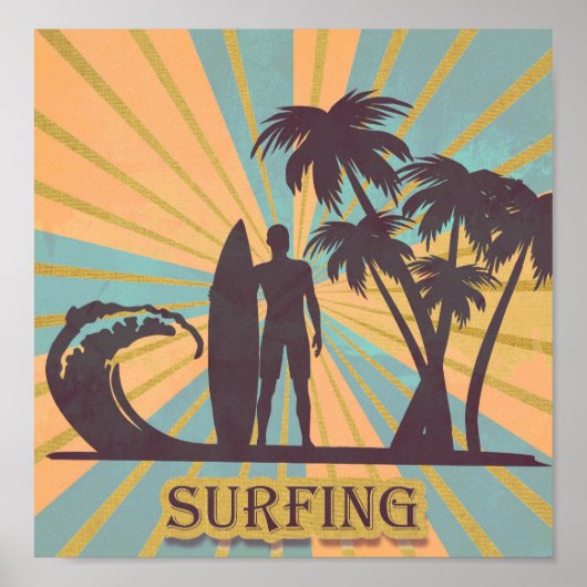 Surfer guy Poster (Voorkant)