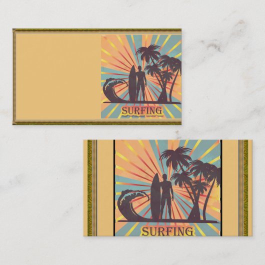 Surfer guy Visitekaartje (Voorkant / Achterkant)