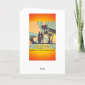 Surfer guy Wenskaart Kaart (Achterkant)