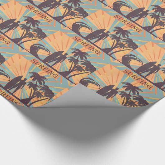 Surfer guy Wrapping Paper Cadeaupapier (Hoek)