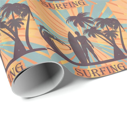 Surfer guy Wrapping Paper Cadeaupapier (Rol Hoek)