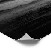 Surfer haalt een golf in de ochtend poster (Hoek)