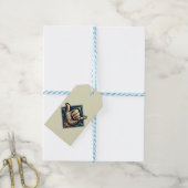 Surfer Hand-symbool Cadeaulabel (Met Touw)