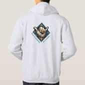 Surfer Hand-symbool Hoodie (Achterkant)