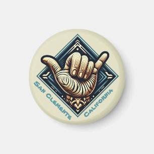 Surfer Hand-symbool Magneet