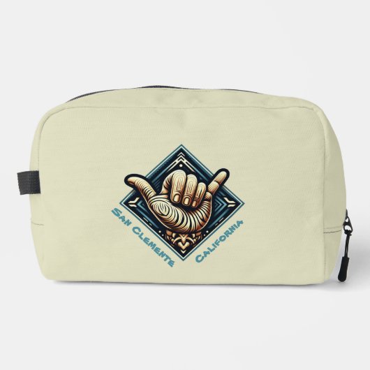 Surfer Hand-symbool Toilettasje (Voorkant)