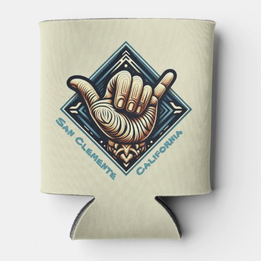 Surfer Handsymbool Blikjeskoeler (Voorkant)