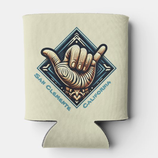 Surfer Handsymbool Blikjeskoeler (Achterkant)