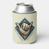 Surfer Handsymbool Blikjeskoeler (Blikje Achterkant)