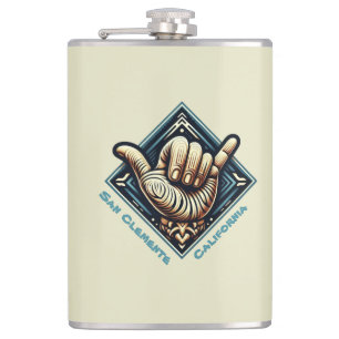 Surfer Handsymbool Heupfles